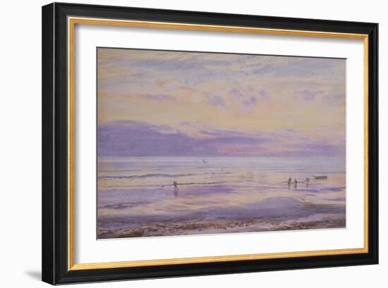 A Calm Evening - Tide Down, 1875 (W/C on Paper)-Henry Moore-Framed Giclee Print