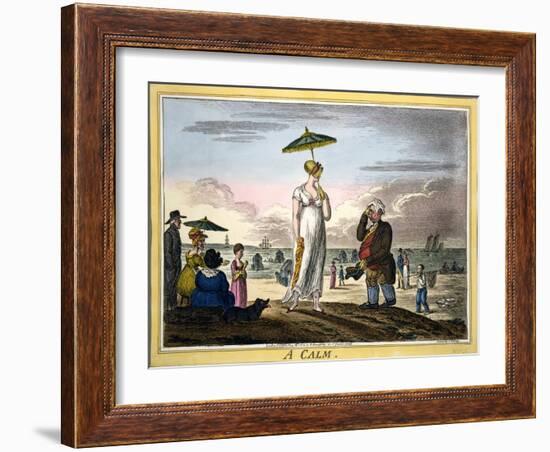 A Calm, Pub. H Humphrey, London, 1810-James Gillray-Framed Giclee Print