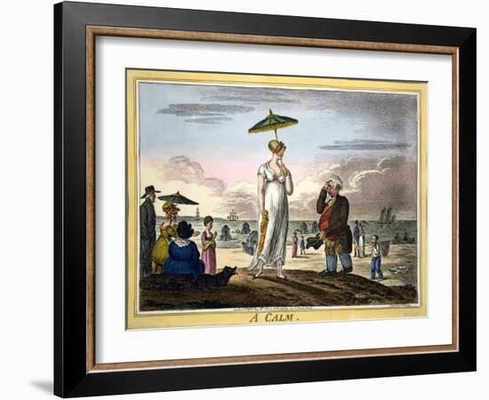 A Calm, Pub. H Humphrey, London, 1810-James Gillray-Framed Giclee Print