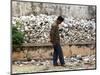 A Cambodian Man Walks Past One of the Many Killing Fields Sites-null-Mounted Photographic Print