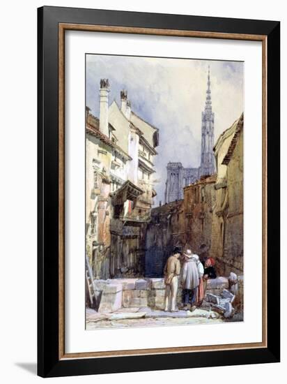 A Canal at Strasbourg-William Clarkson Stanfield-Framed Giclee Print