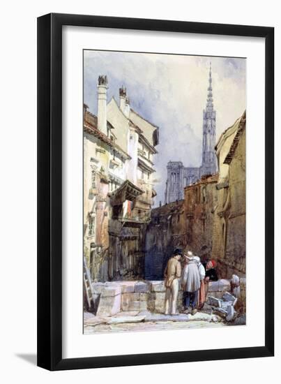 A Canal at Strasbourg-William Clarkson Stanfield-Framed Giclee Print