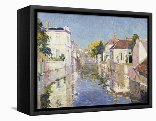 A Canal in Burano, Venice-Paul Mathieu-Framed Premier Image Canvas