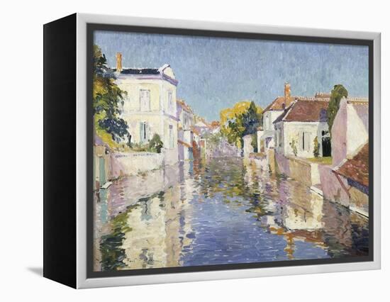 A Canal in Burano, Venice-Paul Mathieu-Framed Premier Image Canvas