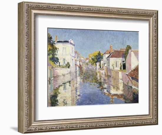 A Canal in Burano, Venice-Paul Mathieu-Framed Giclee Print