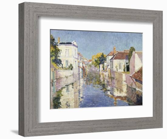 A Canal in Burano, Venice-Paul Mathieu-Framed Giclee Print