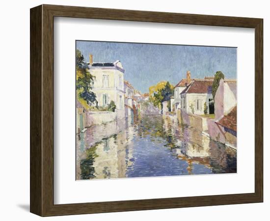 A Canal in Burano, Venice-Paul Mathieu-Framed Giclee Print