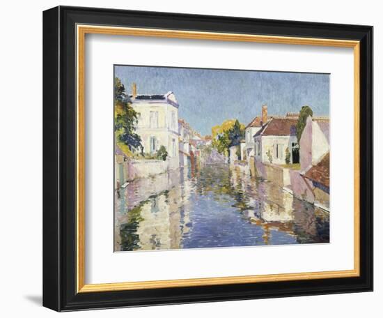 A Canal in Burano, Venice-Paul Mathieu-Framed Giclee Print