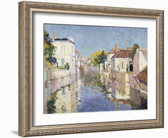 A Canal in Burano, Venice-Paul Mathieu-Framed Giclee Print