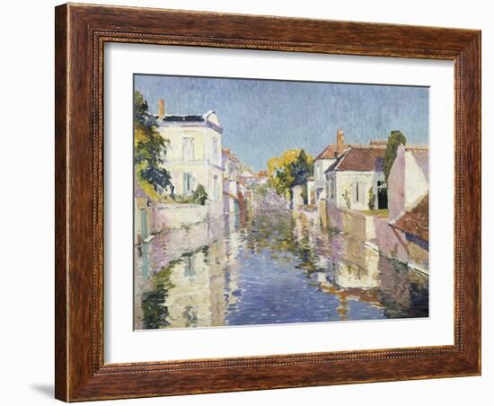 A Canal in Burano, Venice-Paul Mathieu-Framed Giclee Print