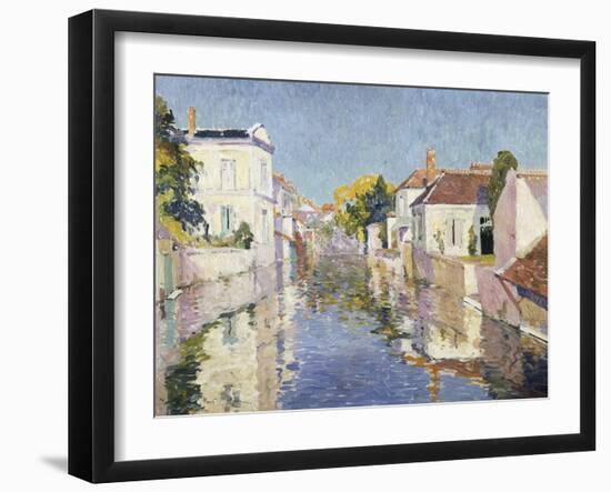 A Canal in Burano, Venice-Paul Mathieu-Framed Giclee Print