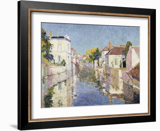 A Canal in Burano, Venice-Paul Mathieu-Framed Giclee Print