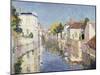 A Canal in Burano, Venice-Paul Mathieu-Mounted Giclee Print