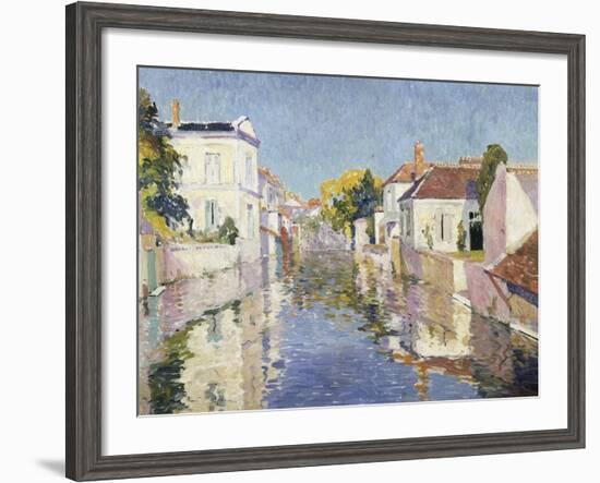 A Canal in Burano, Venice-Paul Mathieu-Framed Giclee Print