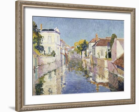 A Canal in Burano, Venice-Paul Mathieu-Framed Giclee Print