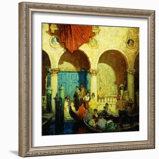 A Canal in Venice-Frederick M. Grant-Framed Giclee Print