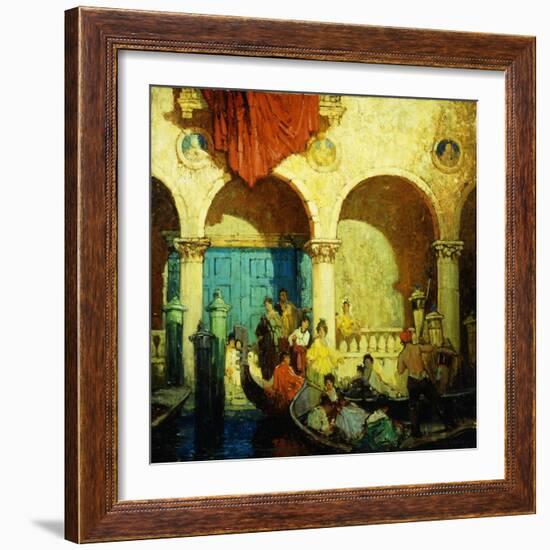 A Canal in Venice-Frederick M. Grant-Framed Giclee Print