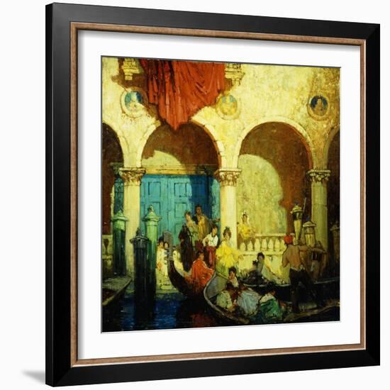 A Canal in Venice-Frederick M. Grant-Framed Giclee Print