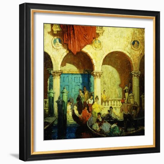 A Canal in Venice-Frederick M. Grant-Framed Giclee Print