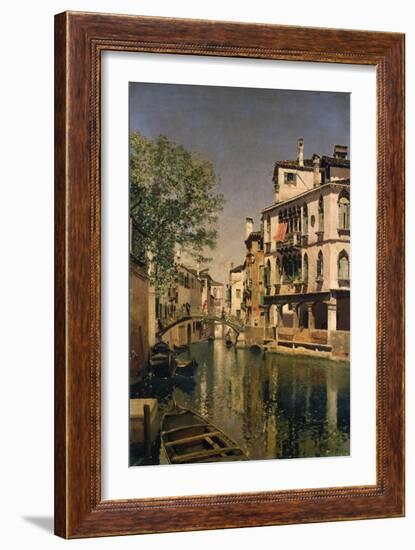 A Canal Scene in Venice-Cristofano Allori-Framed Giclee Print