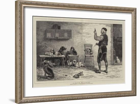 A Canine Aesculapius-John Charles Dollman-Framed Giclee Print