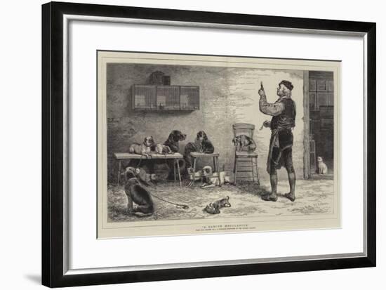 A Canine Aesculapius-John Charles Dollman-Framed Giclee Print