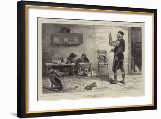 A Canine Aesculapius-John Charles Dollman-Framed Giclee Print