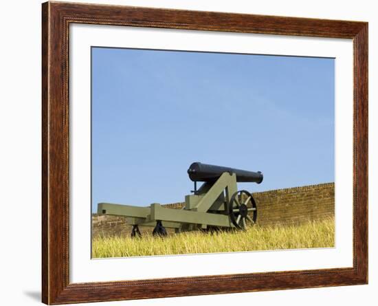 A Cannon at Fort Barrancas, NAS Pensacola Fl.-John Clark-Framed Photographic Print