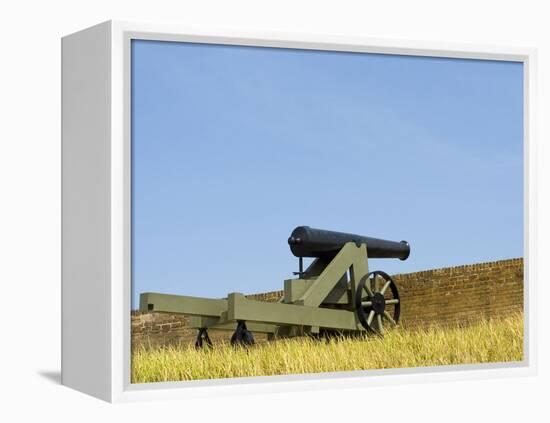 A Cannon at Fort Barrancas, NAS Pensacola Fl.-John Clark-Framed Premier Image Canvas