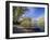 A Canoe rests on the banks of he Connecticut River in Maidstone, Vermont, USA-Jerry & Marcy Monkman-Framed Photographic Print