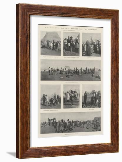 A Canvas City, the Boer Refugee Camp at Volksrust-null-Framed Giclee Print