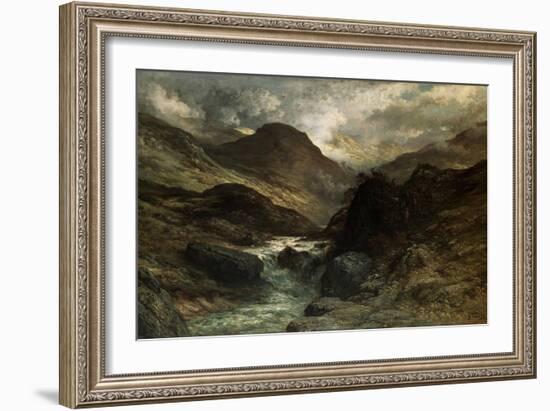 A Canyon, 1878-Gustave Doré-Framed Giclee Print