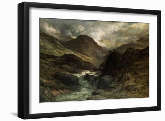 A Canyon, 1878-Gustave Doré-Framed Giclee Print