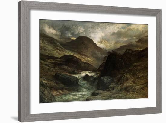 A Canyon, 1878-Gustave Doré-Framed Giclee Print