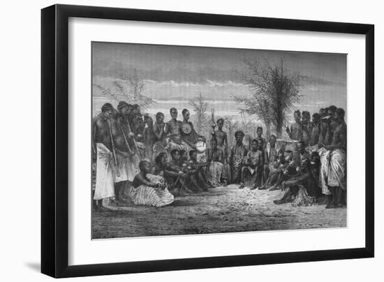 'A Cape Coast King and his Court', c1880-Unknown-Framed Giclee Print