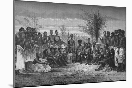 'A Cape Coast King and his Court', c1880-Unknown-Mounted Giclee Print