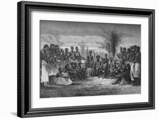 'A Cape Coast King and his Court', c1880-Unknown-Framed Giclee Print