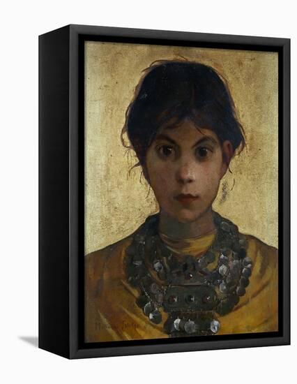 A Capri Witch, 1884-85-Marianne Stokes-Framed Premier Image Canvas