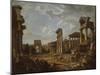 A Capriccio of the Roman Forum, 1741-Giovanni Paolo Pannini or Panini-Mounted Giclee Print