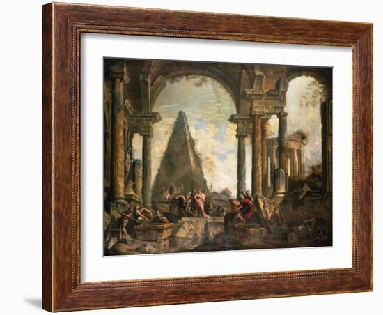 A Capriccio of the Ruins of Rome-null-Framed Giclee Print