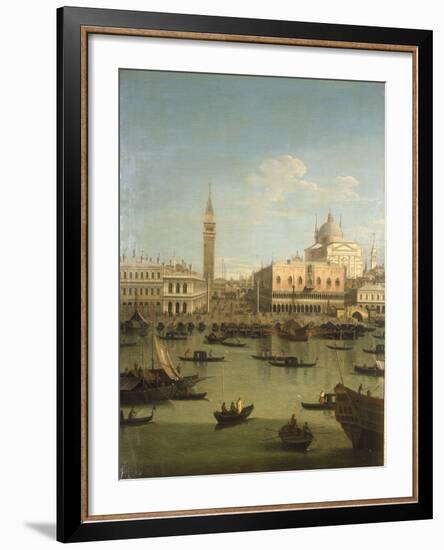 A Capriccio View of the Piazzetta with the Church of Il Redentore-Canaletto-Framed Giclee Print