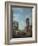 A Capriccio with Figures Among Roman Ruins Including the Arch of Constantine and the Pantheon-Giovanni Paolo Panini-Framed Giclee Print