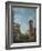 A Capriccio with Figures Among Roman Ruins Including the Arch of Constantine and the Pantheon-Giovanni Paolo Panini-Framed Giclee Print