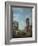 A Capriccio with Figures Among Roman Ruins Including the Arch of Constantine and the Pantheon-Giovanni Paolo Panini-Framed Giclee Print