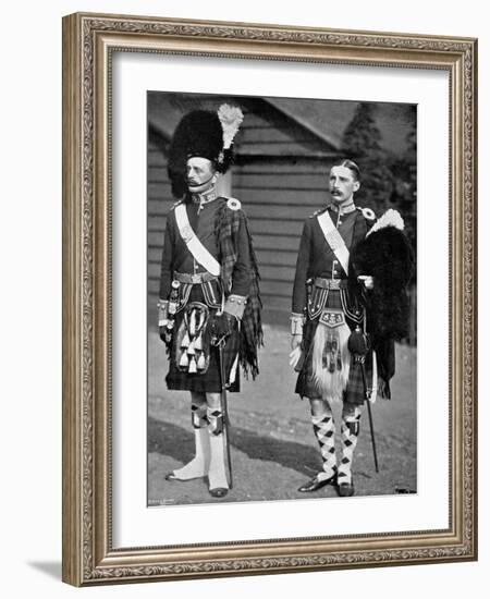 A Captain and Subaltern of the 93rd Highlanders, 1896-Gregory & Co-Framed Giclee Print