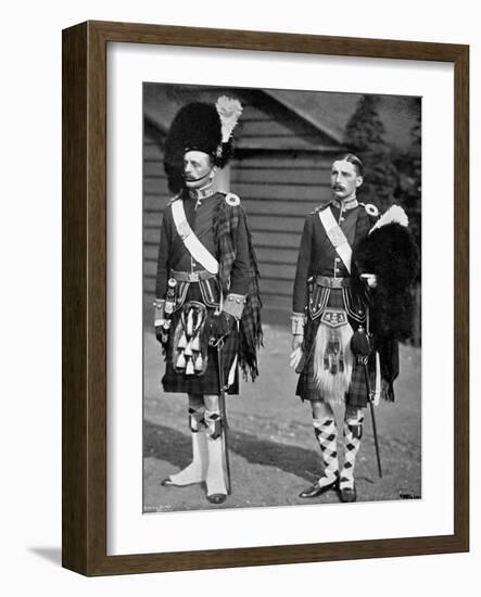 A Captain and Subaltern of the 93rd Highlanders, 1896-Gregory & Co-Framed Giclee Print
