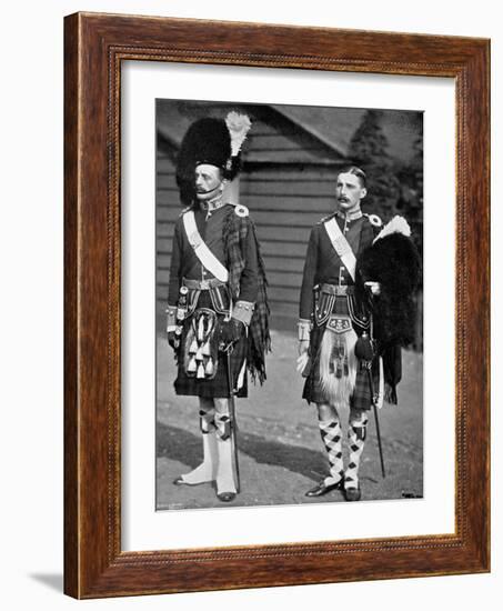 A Captain and Subaltern of the 93rd Highlanders, 1896-Gregory & Co-Framed Giclee Print