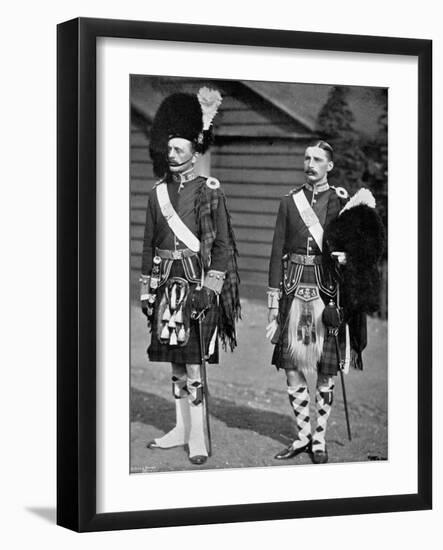 A Captain and Subaltern of the 93rd Highlanders, 1896-Gregory & Co-Framed Giclee Print