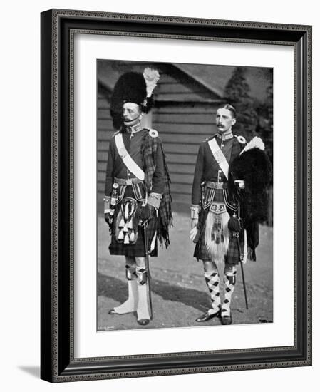 A Captain and Subaltern of the 93rd Highlanders, 1896-Gregory & Co-Framed Giclee Print