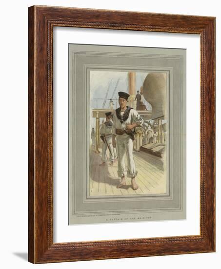 A Captain of the Main-Top-William Christian Symons-Framed Giclee Print
